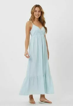 Moves Solana- Maxi-Jurk - Iced Aqua