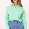 Moves Elanu 2464 - Overhemdblouse - Groen -Moves Winkel 49f69e1f860249e1b1bb25eddaee0fec