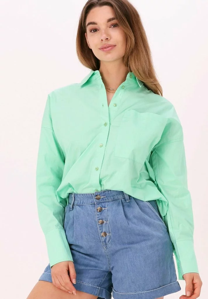 Moves Elanu 2464 - Overhemdblouse - Groen 3 Moves Elanu 2464 - Overhemdblouse - Groen