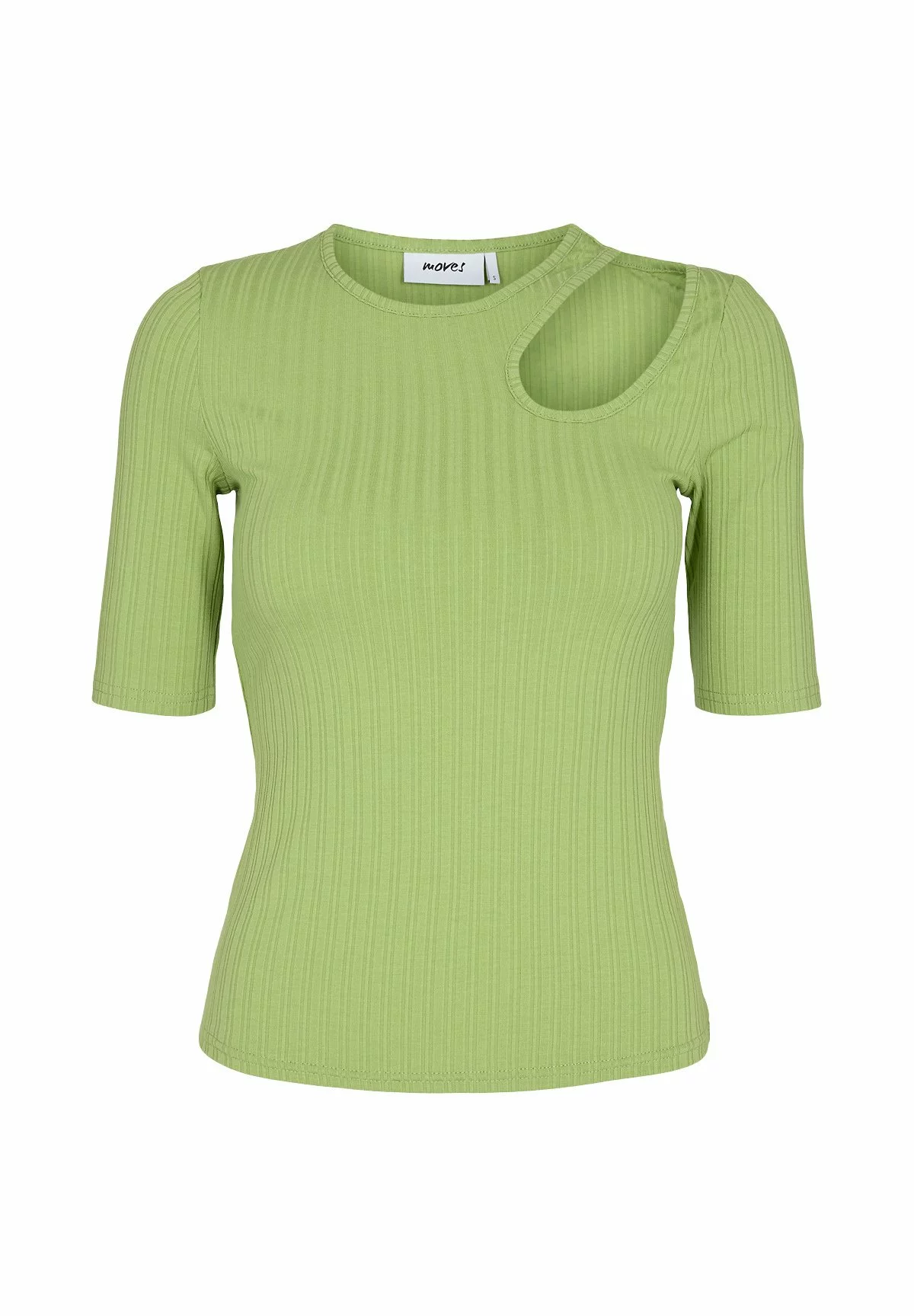 Moves Otaliana- T-Shirt Basic - Bright Lime Green 4 Moves Otaliana- T-Shirt Basic - Bright Lime Green - Afbeelding 2