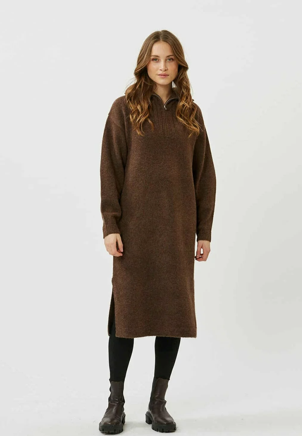 Moves Bradlie - Gebreide Jurk - Mulch 3 Moves Bradlie - Gebreide Jurk - Mulch
