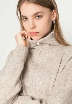 Moves Bradlie - Gebreide Jurk - Beige -Moves Winkel 7d822236ff104e85ae34633bb0eeffe5