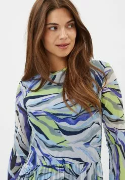 Moves Marisan - Maxi-Jurk - Blue Iris -Moves Winkel af34cf4f966b424098d56f823bda6d12