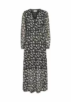 Moves Wrapluna- Maxi-Jurk - Black -Moves Winkel fa96c2668d684373aa3e3ff6aa6e4c49